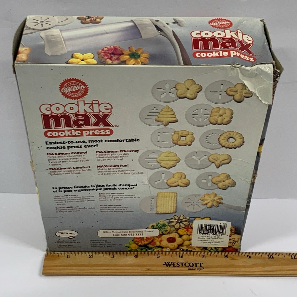 Wilton Cookie Max Cookie Press - 12 Design Discs
