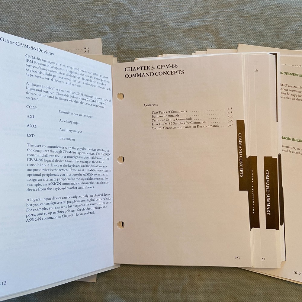 IBM Personal Computer CP/M-86 Operating System Language Series 1st Ed. 1982 Book
