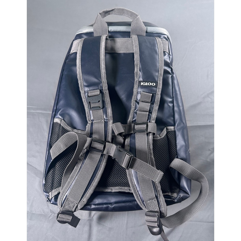 Igloo MaxCold Element 36 Can Backpack Cooler Bag Rugged Blue Repreve 4904292