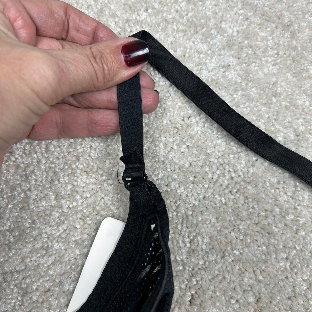 VKVR Black Underwire Halter Bra 34C Womens NWT Adjustable Strap