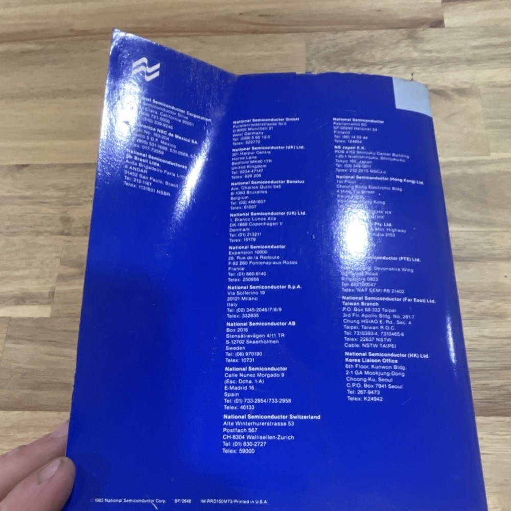 National Semiconductor Databook Interface Bipolar LSI Memory Logic 1983