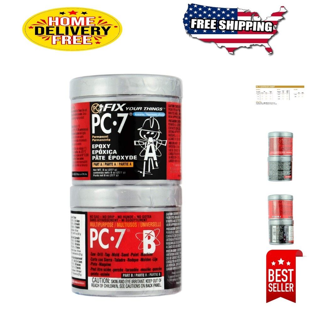Heavy-Duty PC-7 Two-Part Epoxy Paste, 1/2lb - Ideal for Professional Repairs