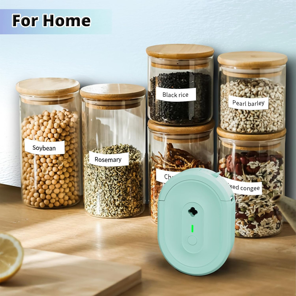 Label Maker Machine with Tape, Portable Bluetooth Label Makers, Inkless Mini Pri