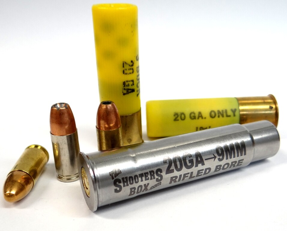 20GA to 9MM RIFLED Shotgun Adapter - Chamber Reducer - Stainless - Free Shipping