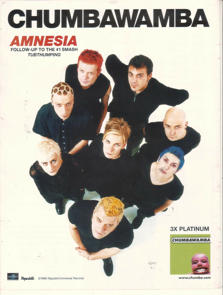Chumbawamba 1998 Ad-  Amnesia Advertisement