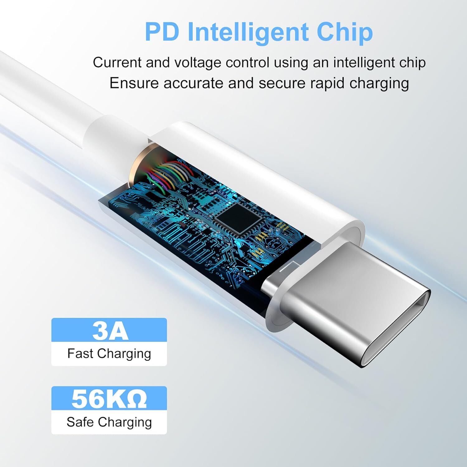 PD 60W USB C to Type C Fast Charger Cord Lot For iPhone Air 17 16 15 Pro Samsung