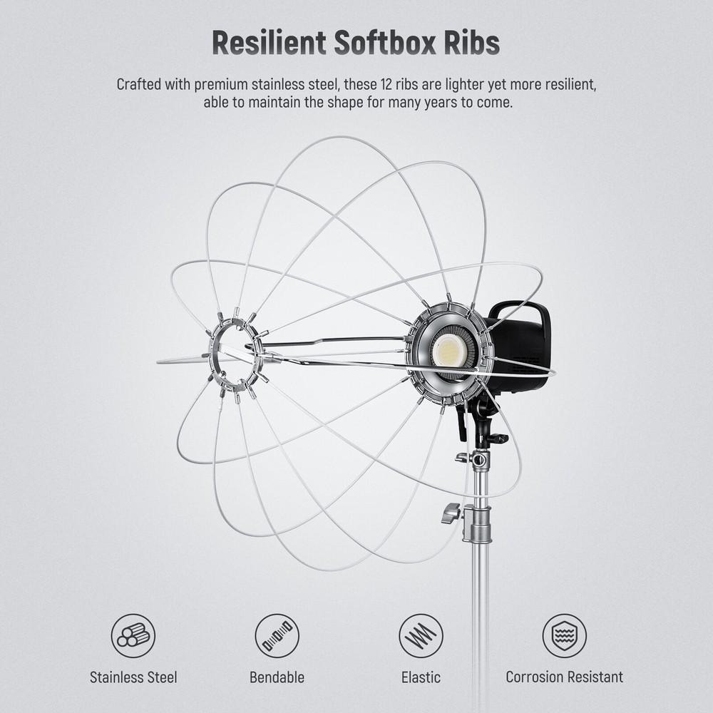 65cm Lantern Softbox One Step Quick Release， Light Diffuser with Skirt