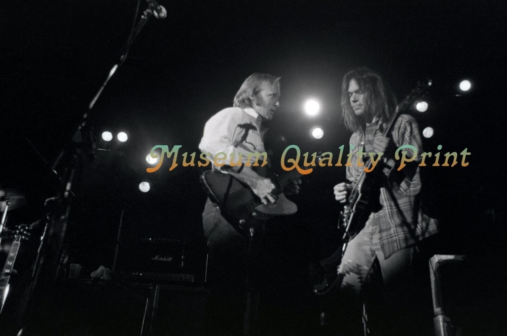 NEIL YOUNG & STEPHEN STILLS July 1976 Tour - Fine Art Archival Photo 8.5x11