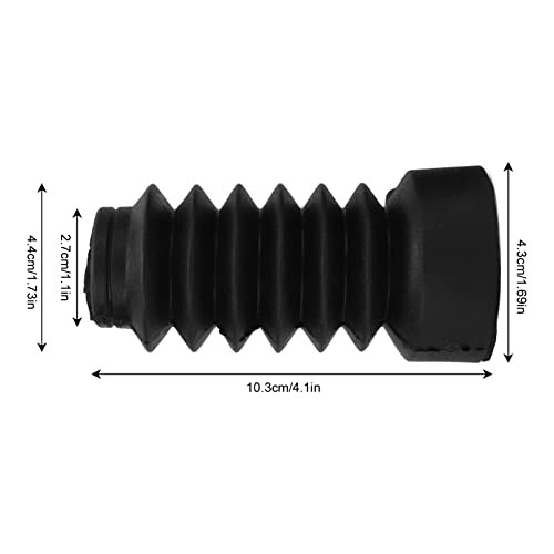 Black Motorcycle Front Fork Boots Dust - Antiaging Dust