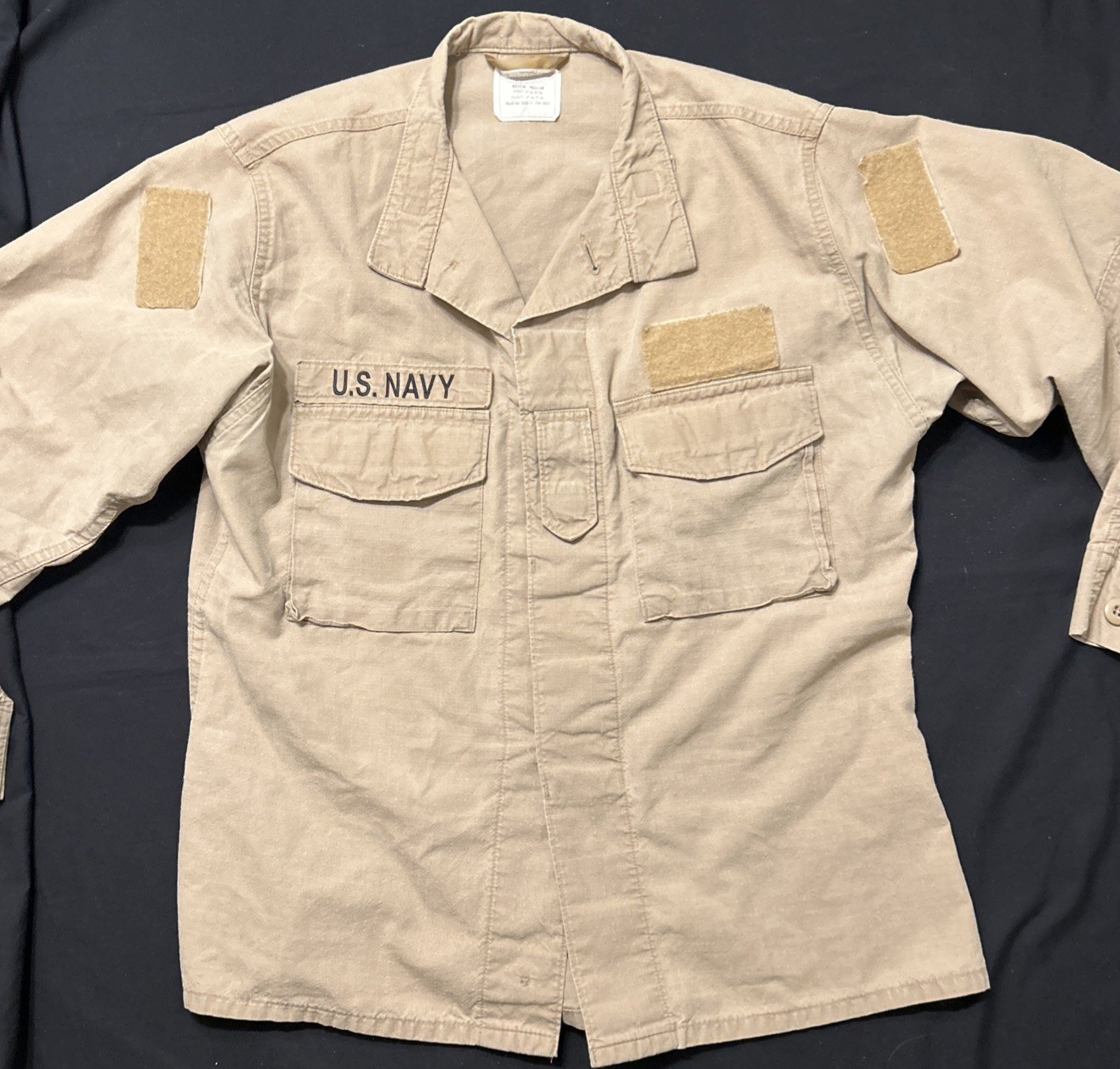 US Navy 2POC Coat Size Medium-Regular Flame-Resistant Class 2 Khaki Blouse USN