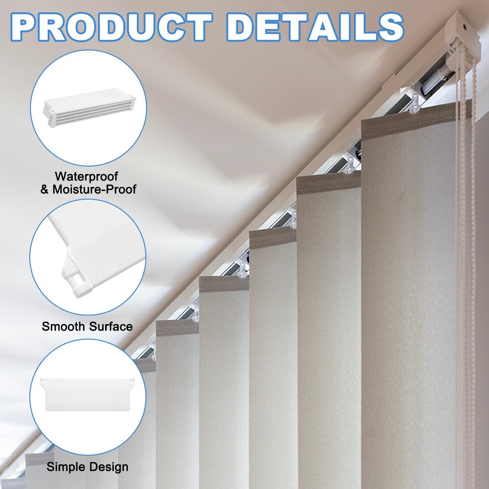 5Pcs Vertical Blind Weights 140mm Plastic Vertical Blind Bottom Weights
