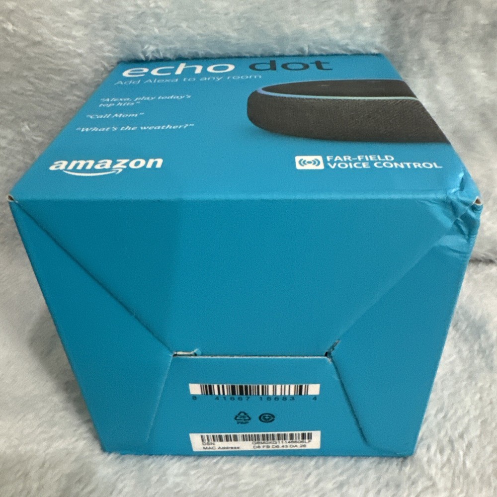 Echo Dot (3rd Gen) - Smart speaker with Alexa – Charcoal - Amazon Echo New