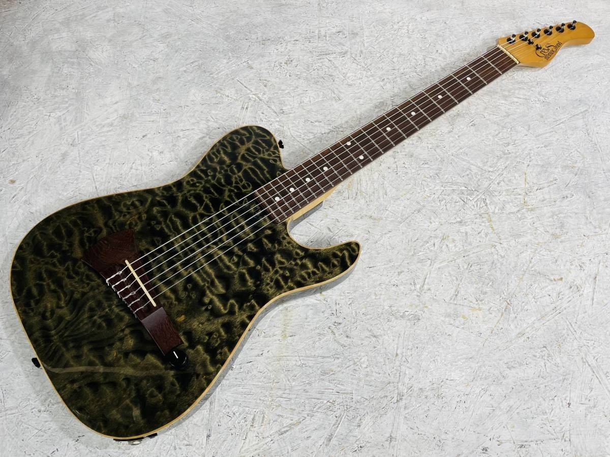 Crews Maniac Sound SM-GUT QUIL MAPLE TOP Used Nylon Electric w/Gig case