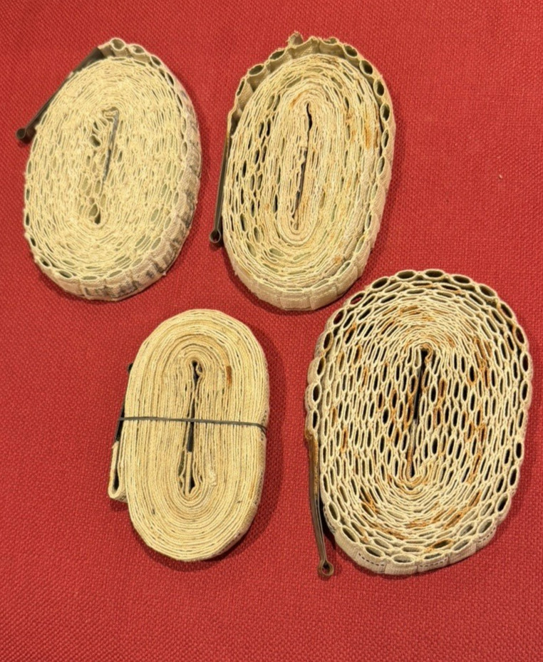 US ARMY BROWNING 1919 250RD CLOTH AMMO BELTS - LOT of 4 - Last of The Belts