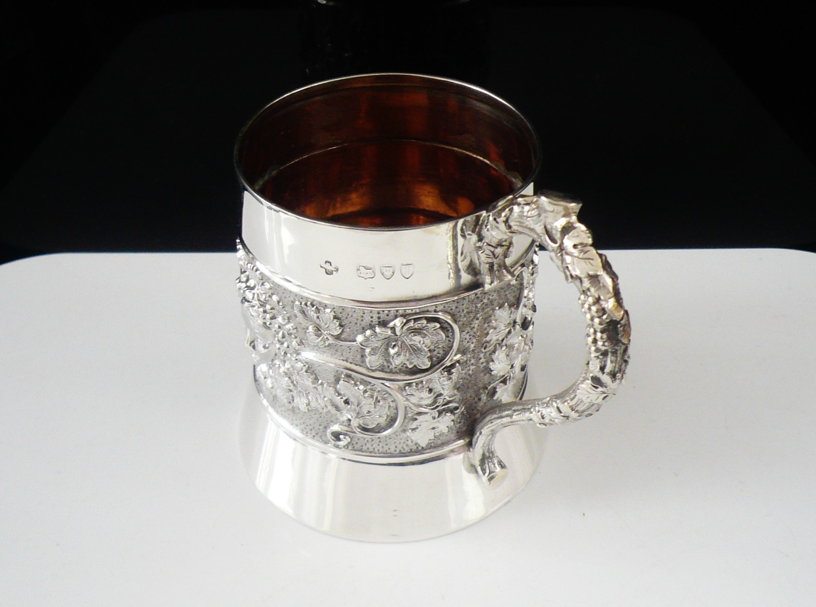Antique Sterling Silver Tankard Mug, Horace Woodward & Co Ltd, London 1894