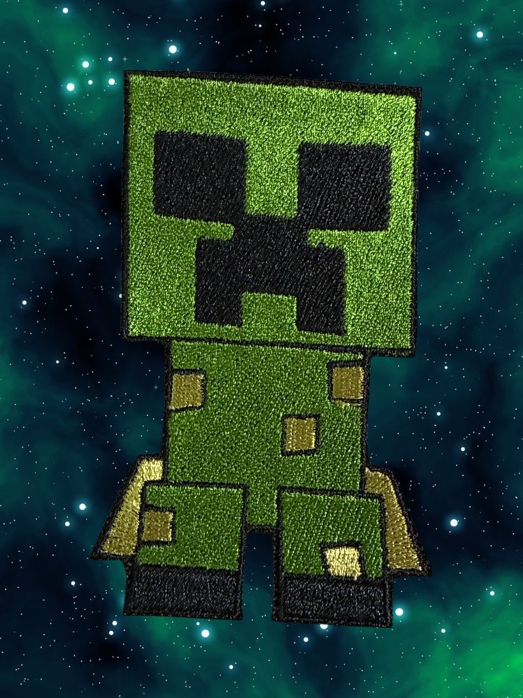 Minecraft Embroidery Patch 7" & 10"