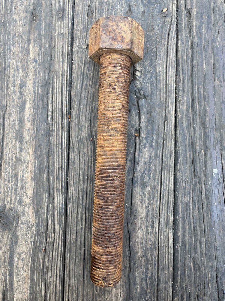 12" Tall Rusty Bolt, Rusty Metal Decor