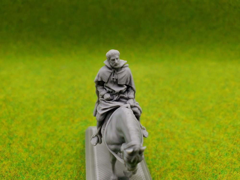 Reconquer Designs Medieval War Game 28mm Horseman Mounted Priest