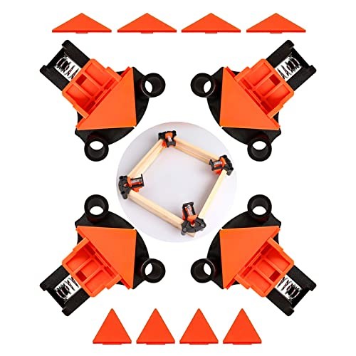Corner Clamp for Woodworking - 60/90/120° Multi-Angle Adjustable Spring Clamps
