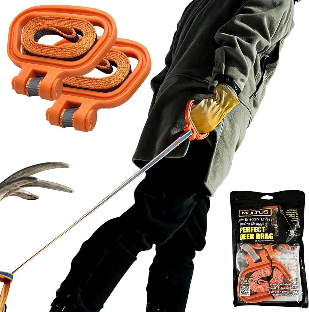 Ultimate Deer Dragging Solution: Heavy-Duty Rope & Safety Strap - 400lb Capacity