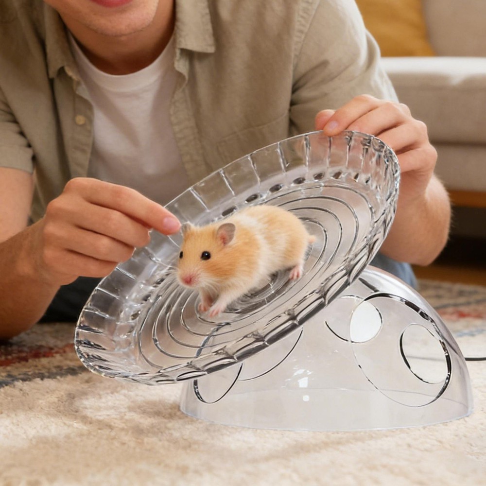 Hamster Exercise Wheel Running Scroll Silent Wheel Spinner Gerbils Mice Jogging