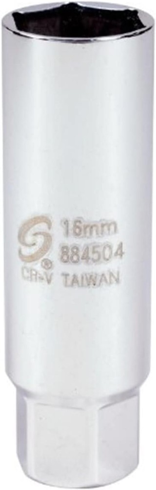 Precision 16mm 3/8'' Drive Spark Plug Socket - Durable CR-MO, Lifetime