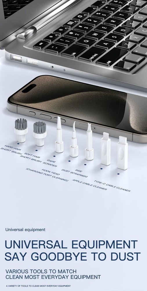Multi-Functional Electronics Cleaning Kit, Charging Port Cleaner, for Mobile ...