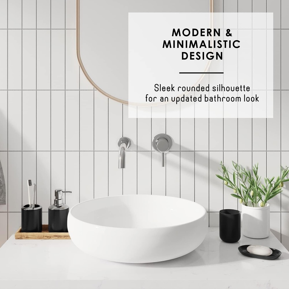Bathroom Set - Black Bathroom Accessories Set, 20 PCS Bathroom Accessory Set
