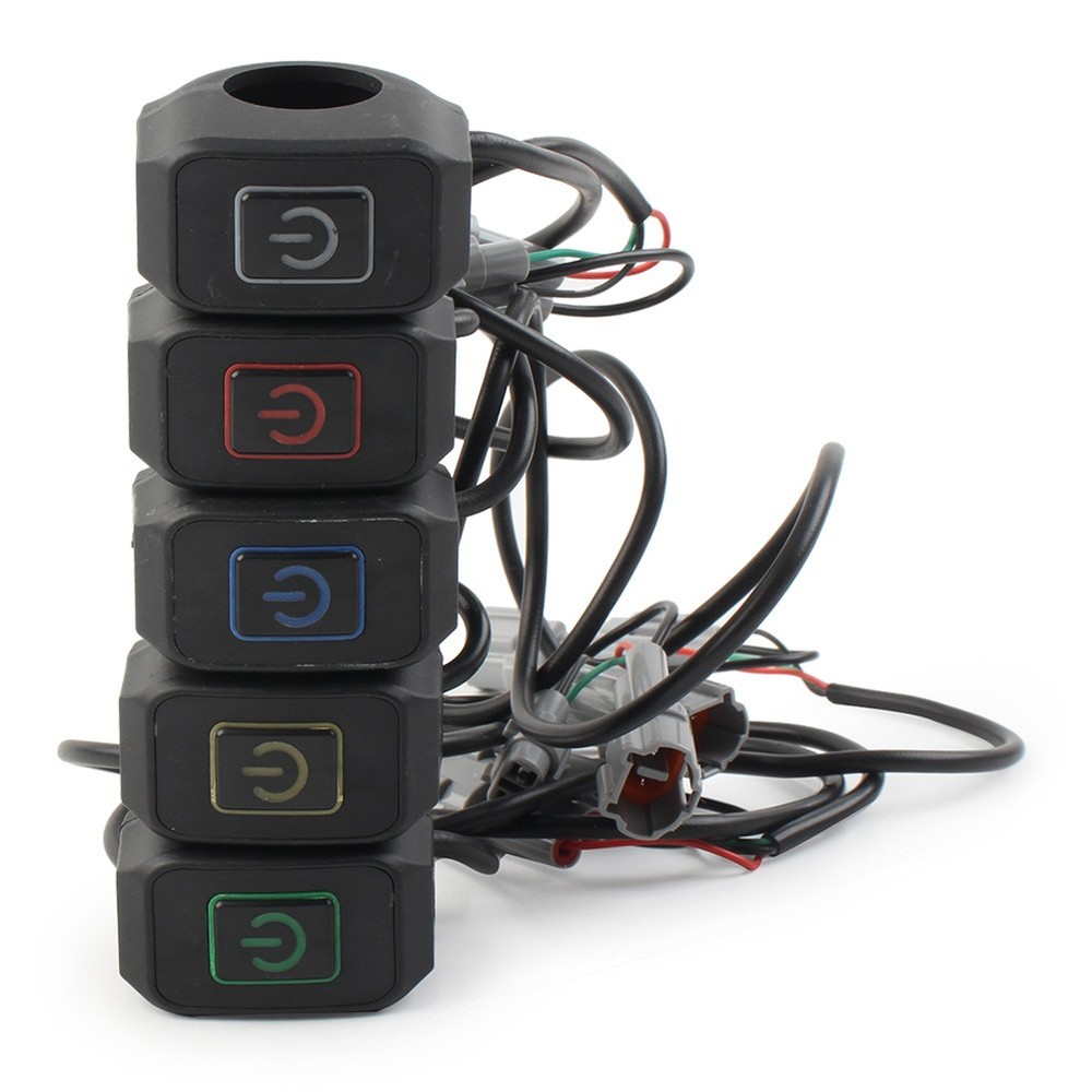 Plug-Play Headlight On/Off Switch Knob Switch Round Plug for Sur Ron