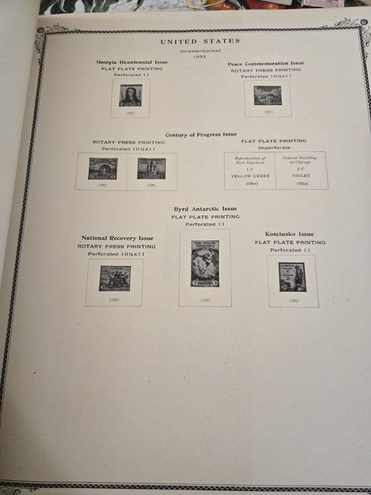 Scott The American Album for United States Stamps 1942 Unused See Details