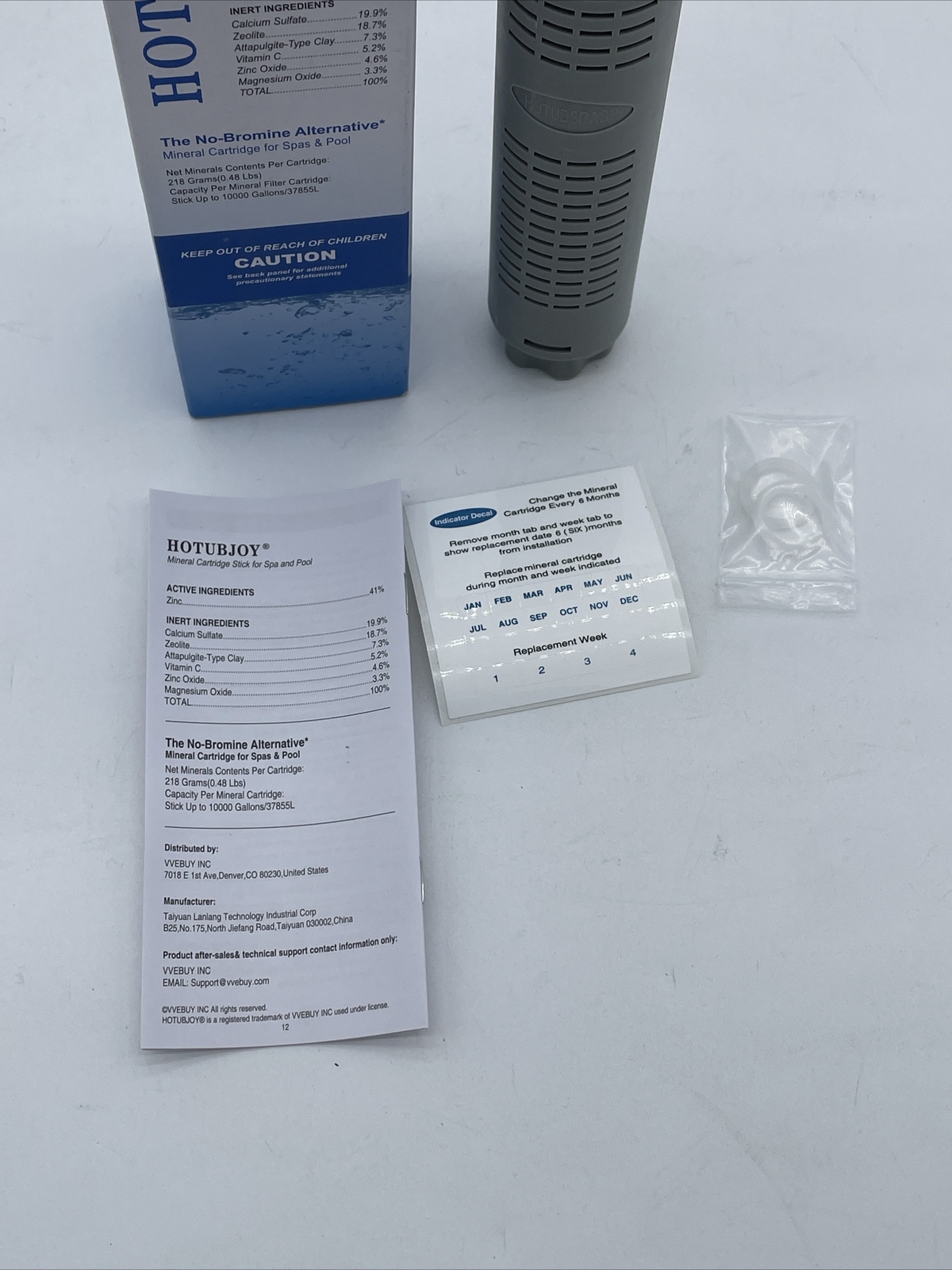 1 Pack HOTUBJOY Hot Tub Filter Spa Mineral Cartridge Stick