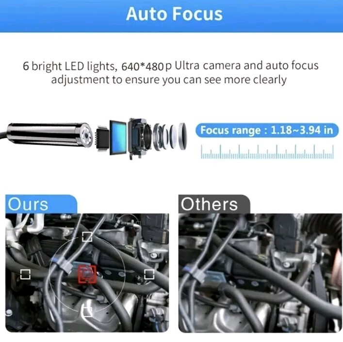 Waterproof Endoscope Snake/Inspection Camera - Android/Windows 2000/XP/Vista/7