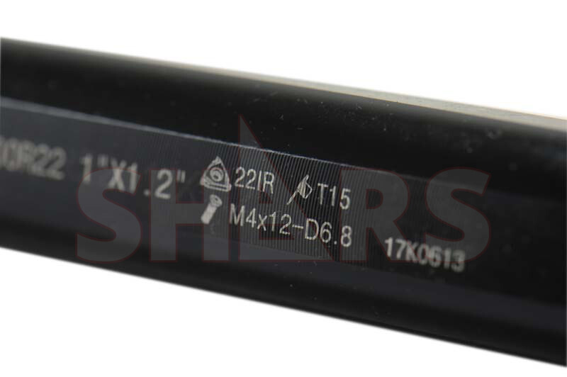 Shars 1" RH Indexable Threading Boring Bar IR22 Insert Cert P]