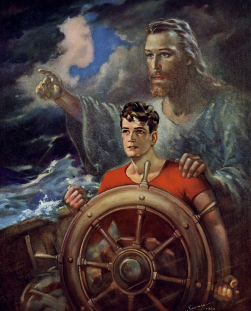 Print - Christ Our Pilot by Warner Sallman