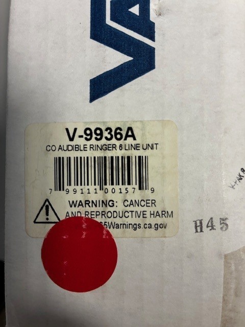 Valcom C.O. Audible Ring Unit, 6 Lines, V-9936A