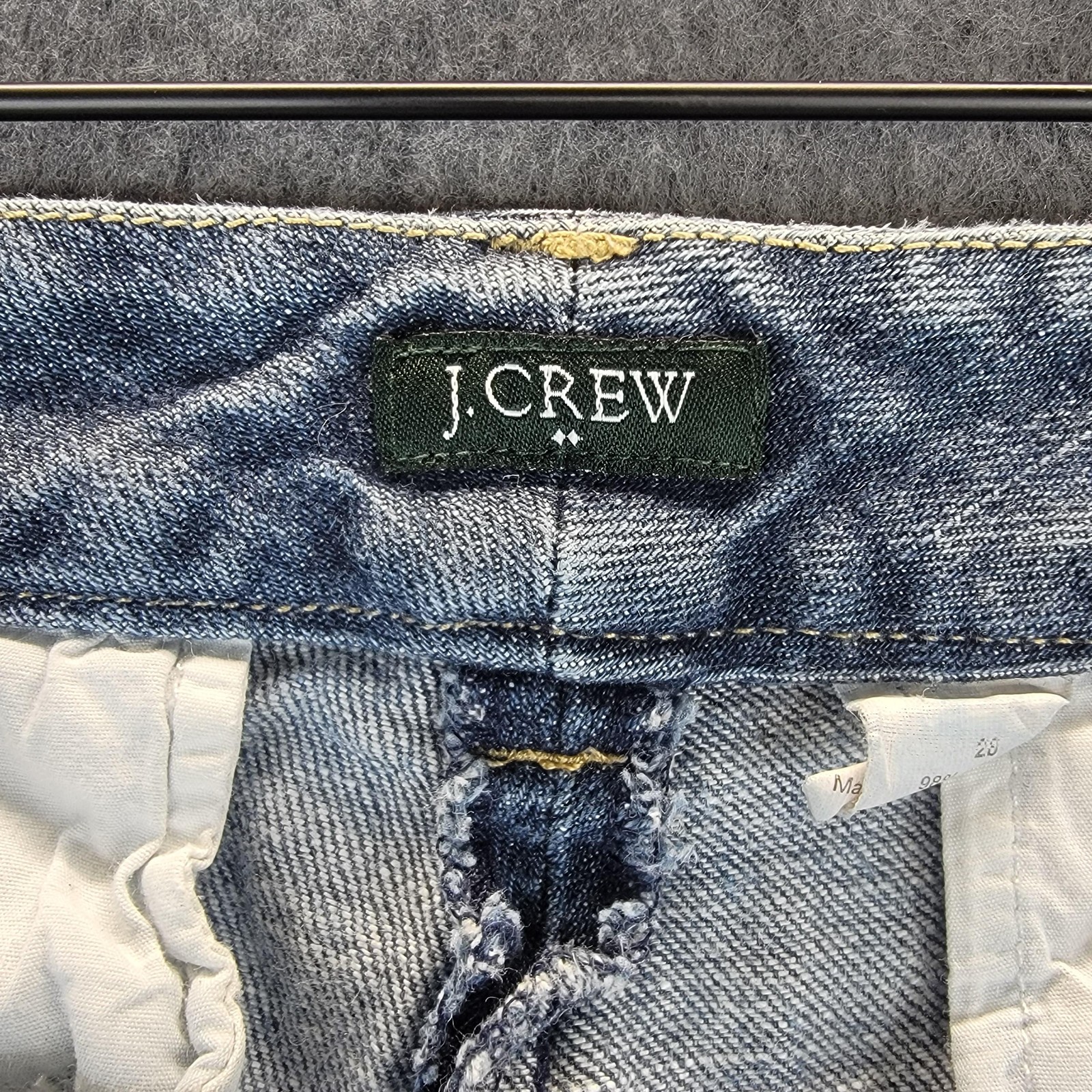 J Crew Jeans Womens 28 Blue Bootcut Denim Stretch Casual Low Rise Style 77624