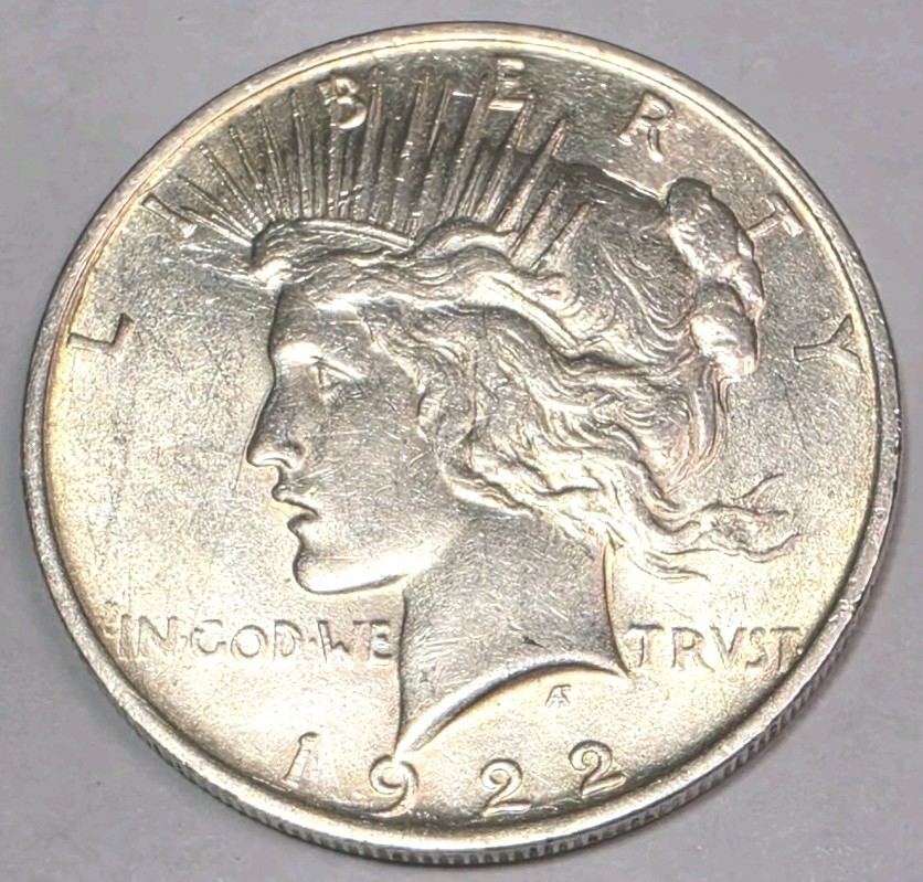 1922 peace dollar VF condition  117