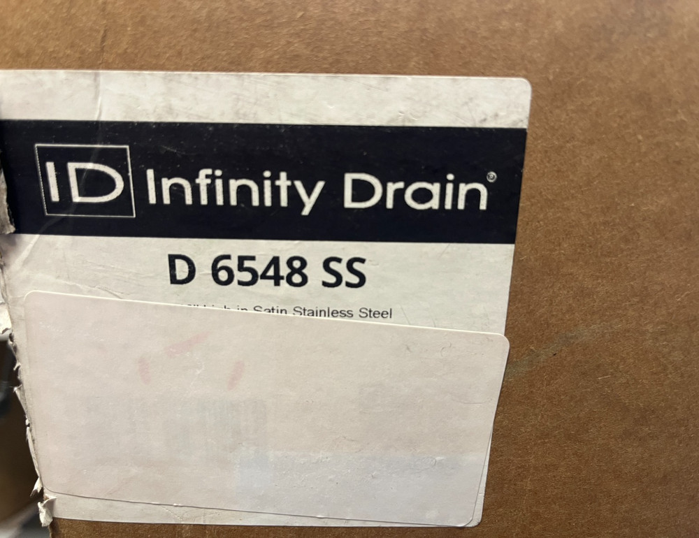 Infinity Drain D 6548 SS 47-7/8" Pattern Grate Linear Shower Drain Assembly