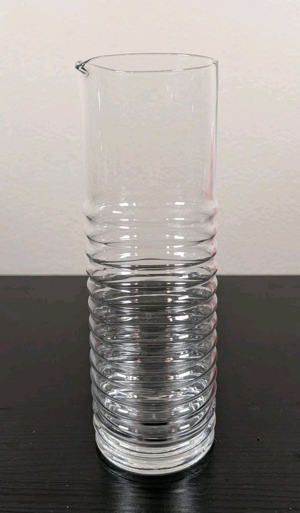 Schott Zwiesel Crystal Cocktail Ribbed Spouted Pitcher Circulo Pattern