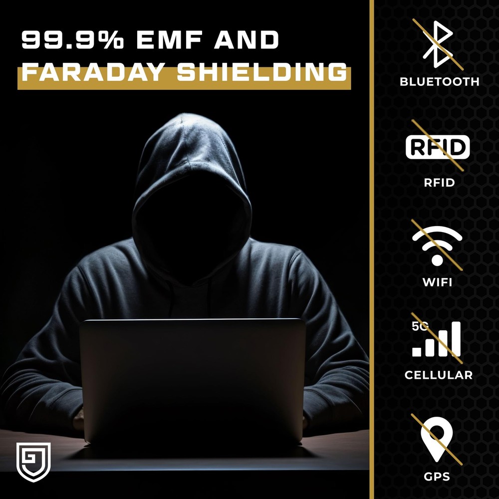 Faraday Backpack for Laptops and Phones - EMP Proof Electromagnetic Shielding