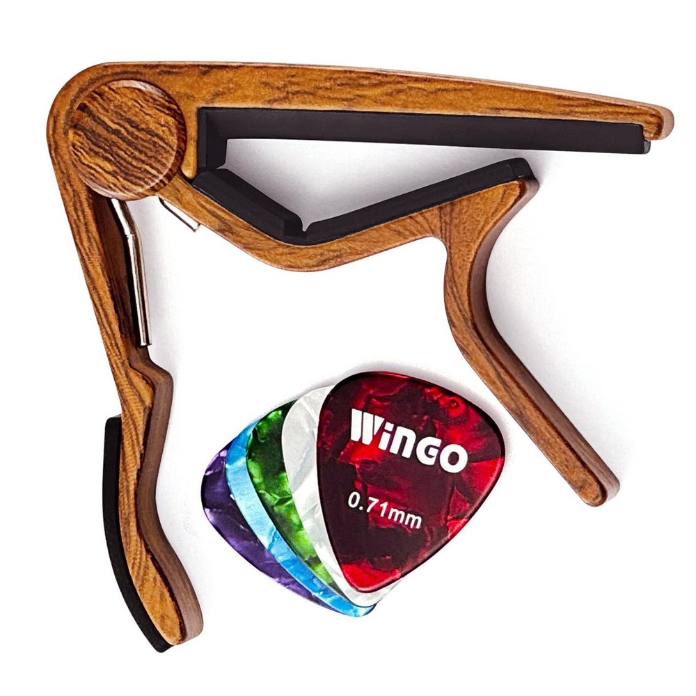 WINGO Classical Flat Guitar Capo for Nylon String Rosewood