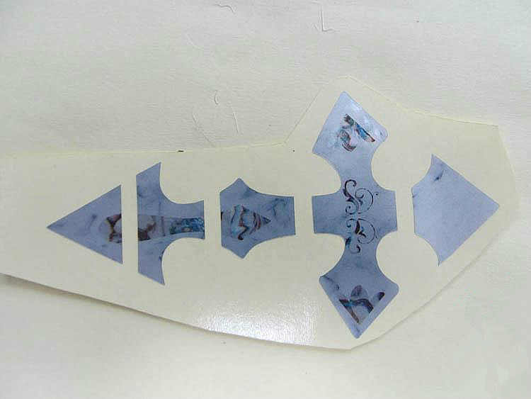 Guitar Inlay Stickers Cross Pattern Decals