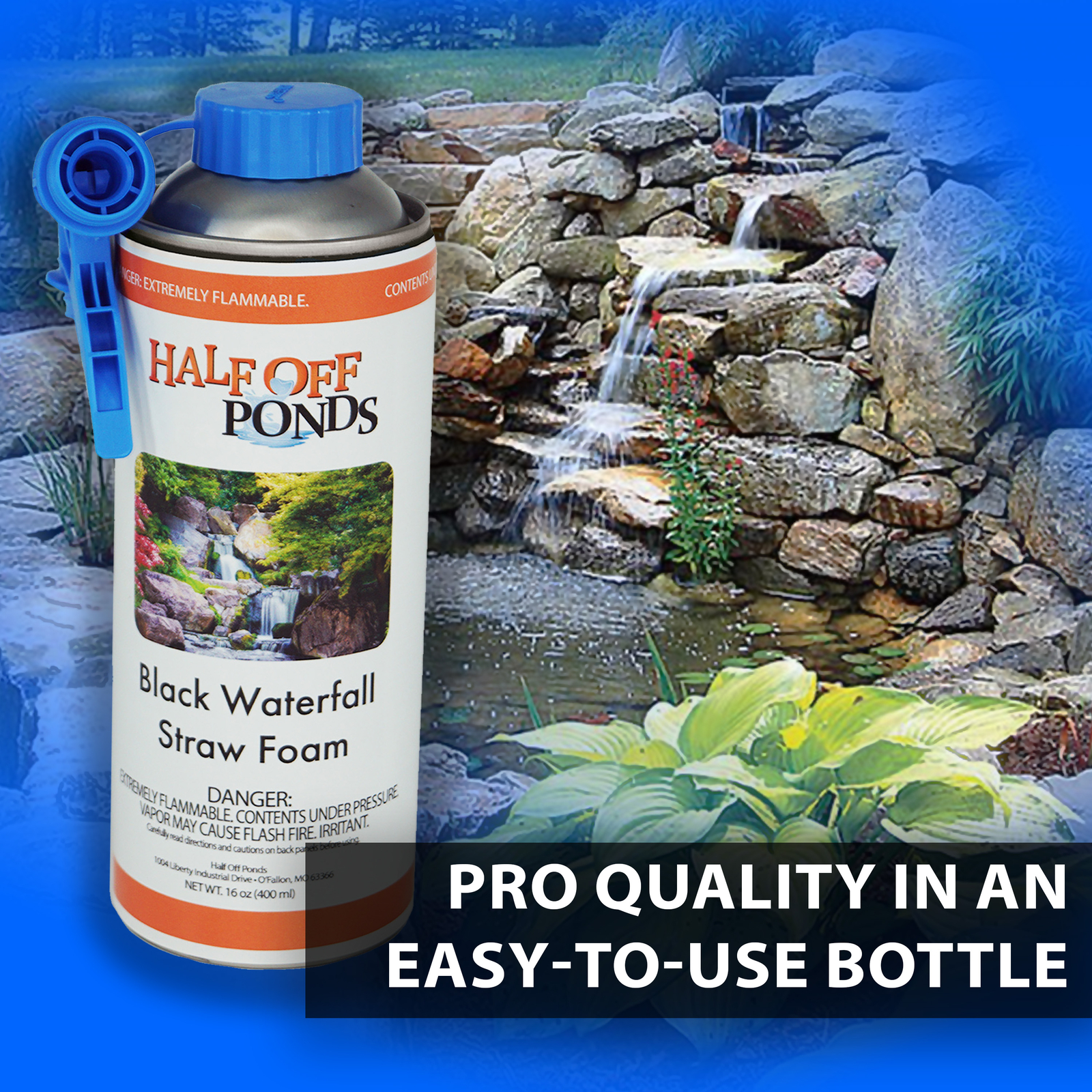 Waterfall Straw Foam - (1) 16oz Can - SF16