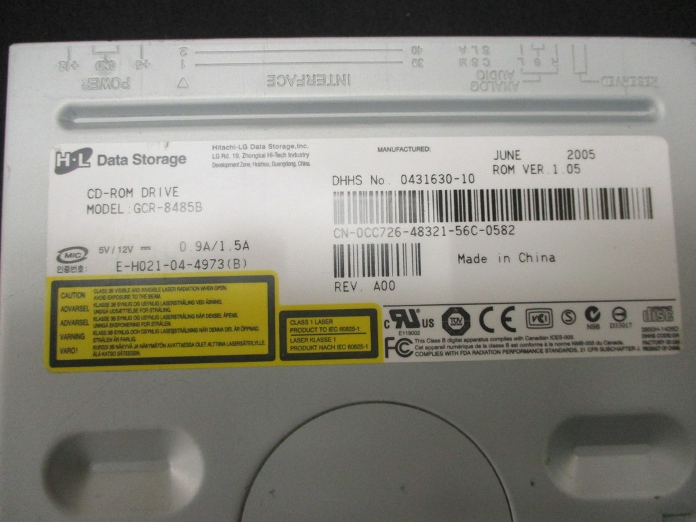 H-L Data Storage GCR-8485B Used CD Rom Drive
