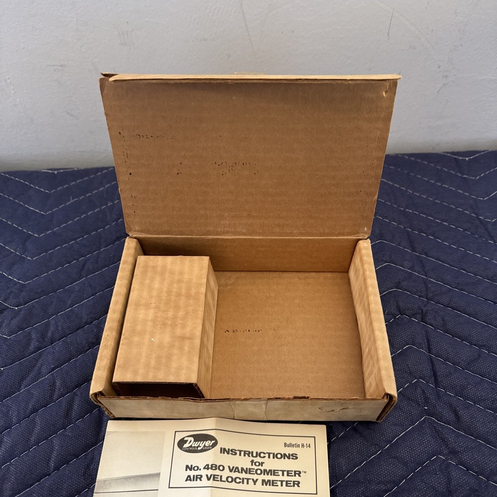 Dwyer Instruments 480 Vaneometer Swing Vane Anemometer No Bracket