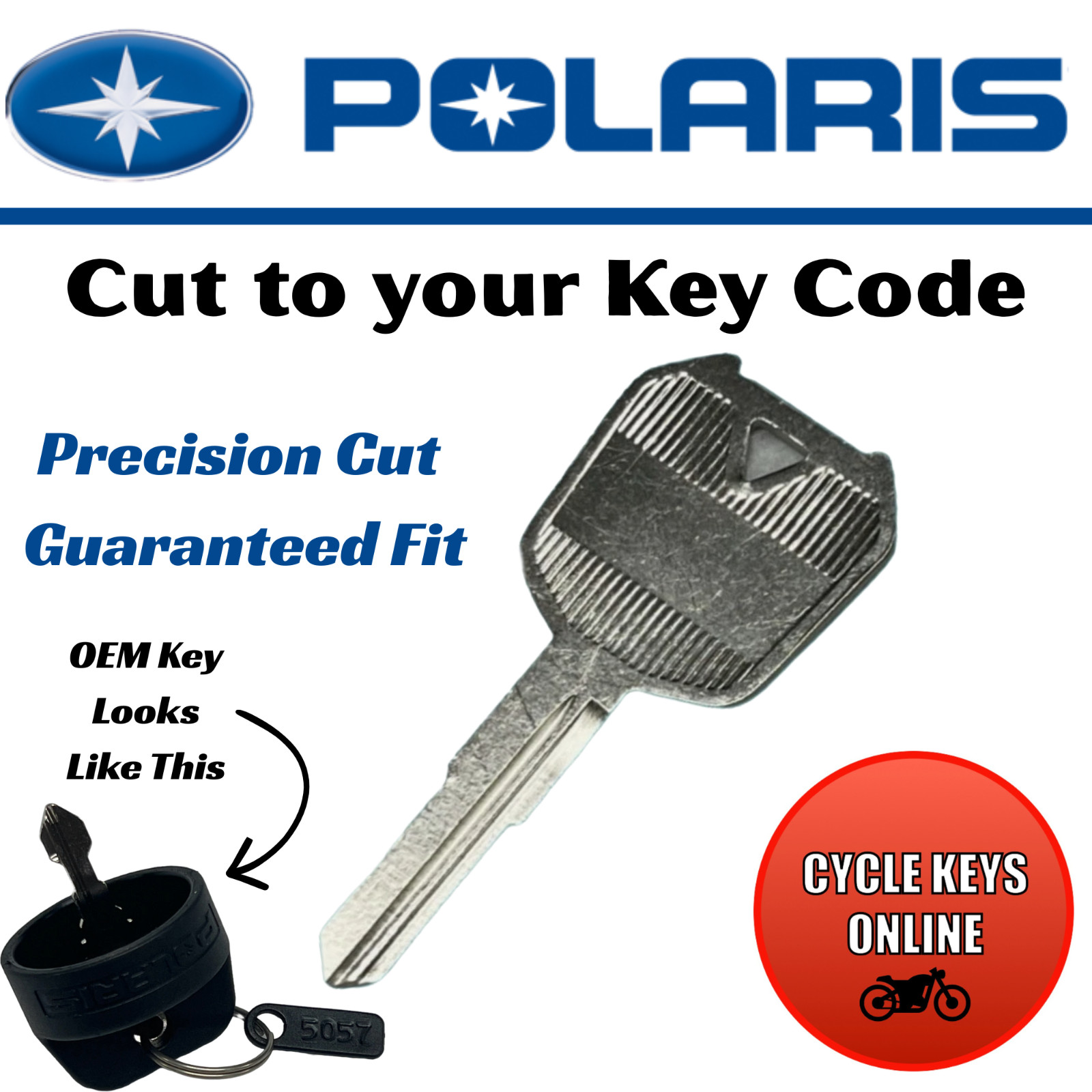 Polaris Ranger RZR General Sportsman Keys Cut to Code 5000 series Read Desc