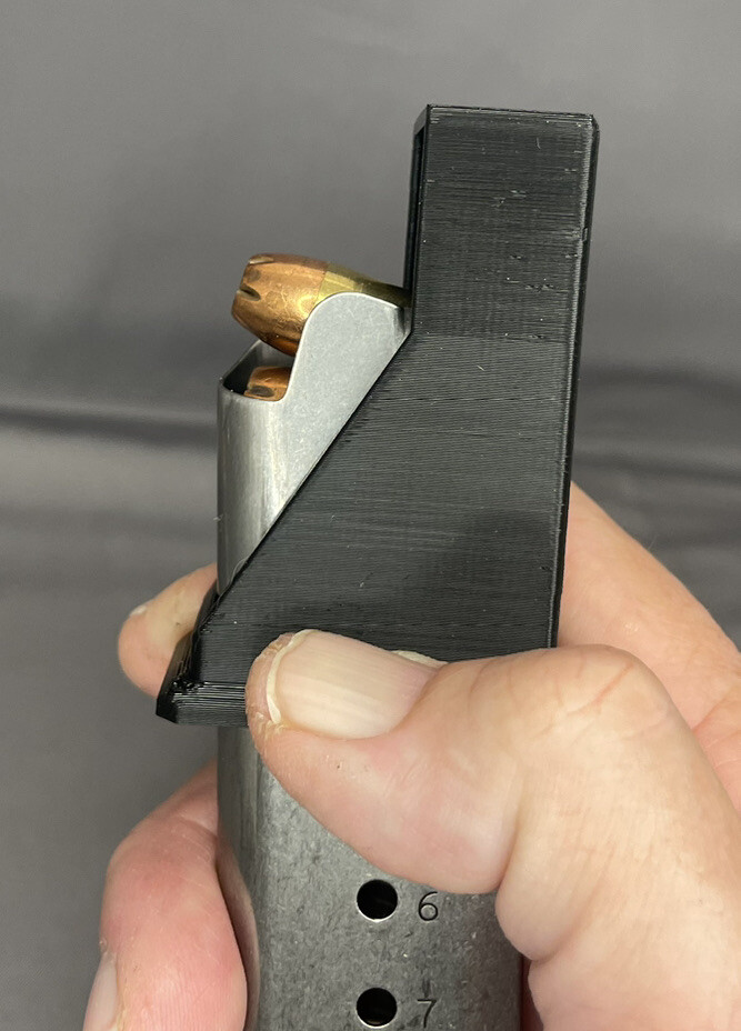 1911 Single Stack .45acp 45 acp .45 Magazine Speed Loader Speedloader -BLACK