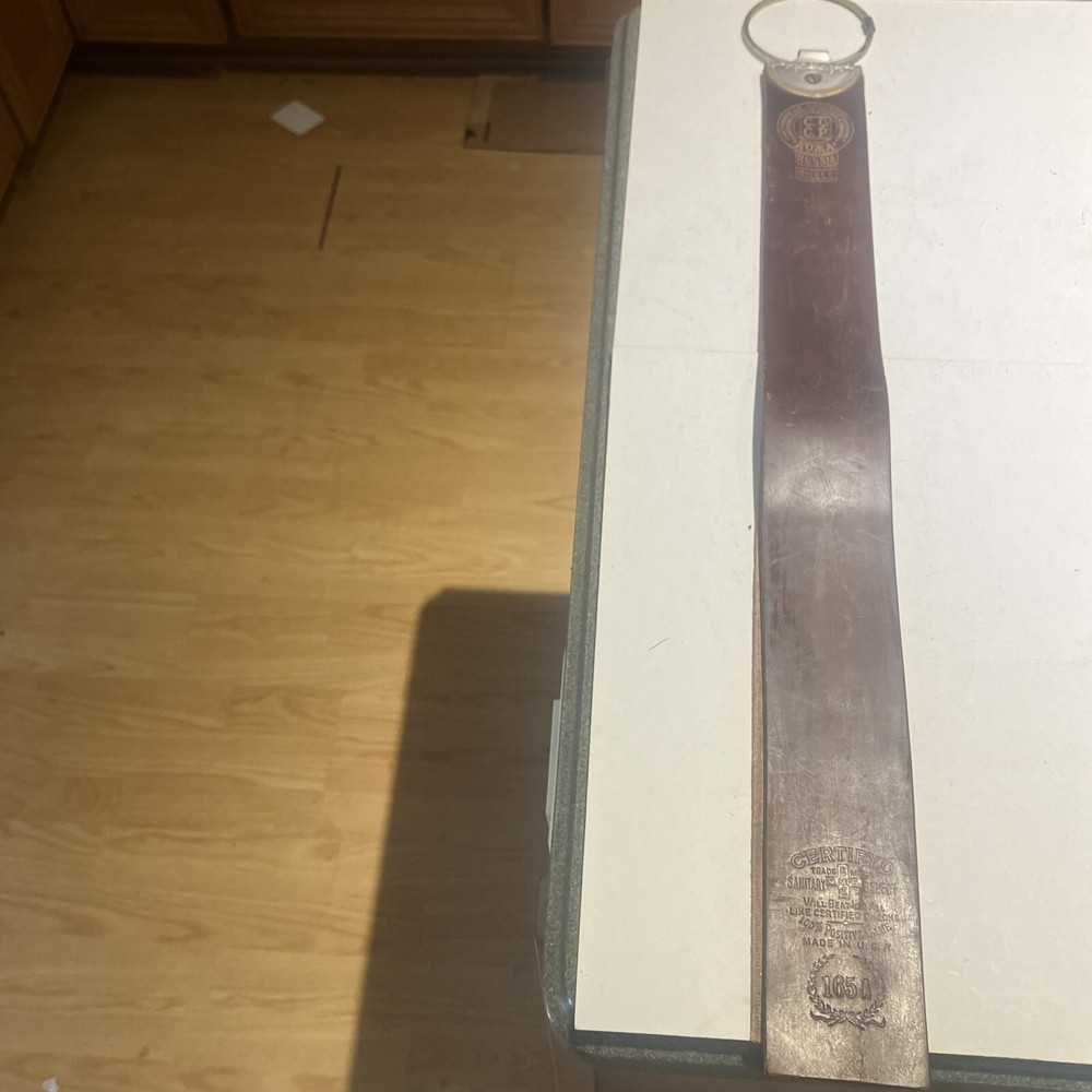 Russia Shell Leather Barber Strap Mint