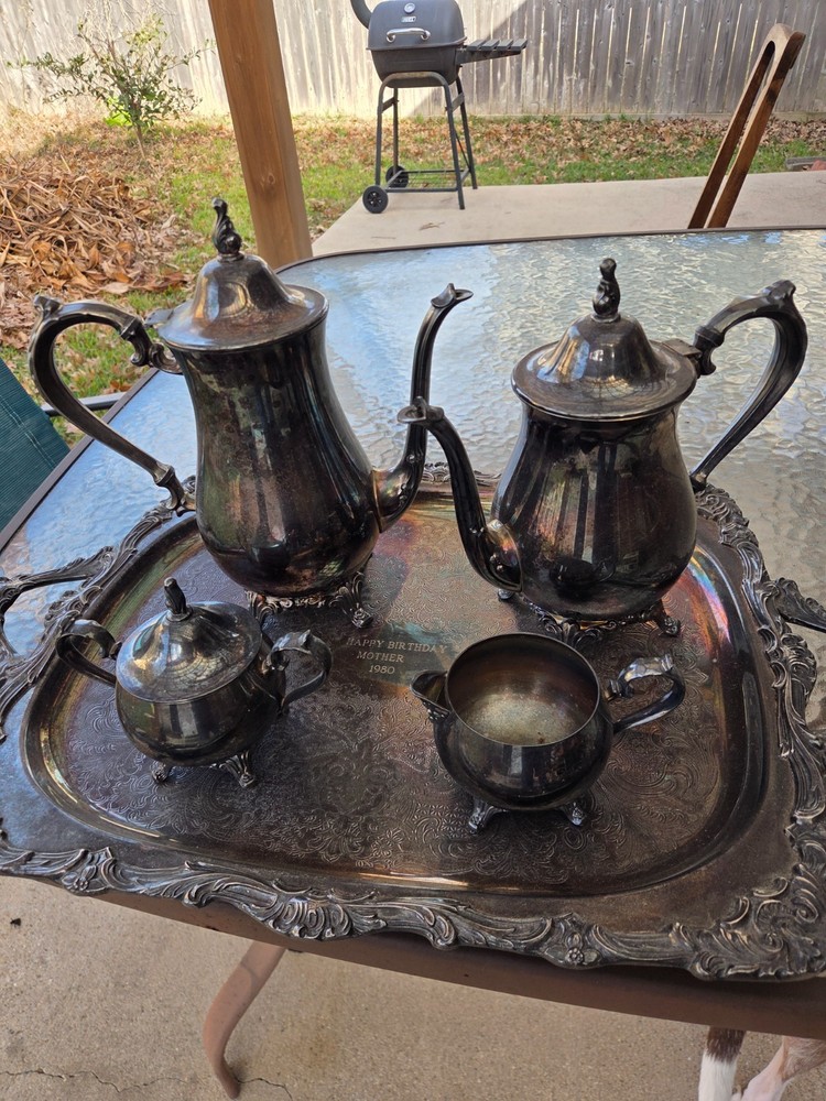 Oneida Silver 5 Piece Tea Set
