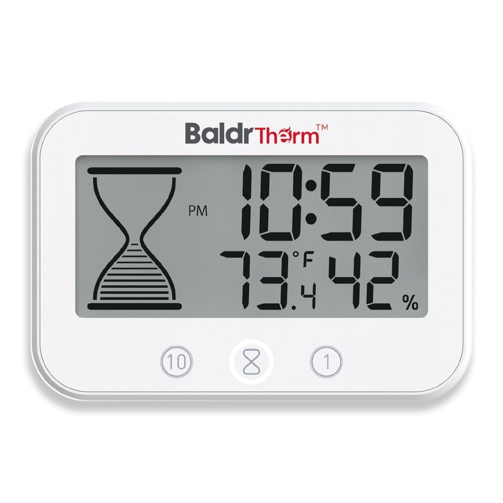 Baldrtherm Digital Timer, Works as a Countdown Timer, Real-time Clock Hygrometer